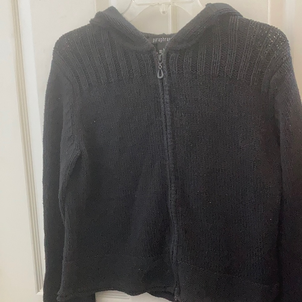 FINAL MARKDOWN Ladies paraphrase hooded cardigan large